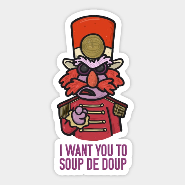 I Want You to Soup De Doup Sticker by Cam Garrity